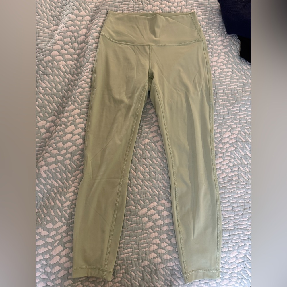 Lululemon matching racer back tank and wundertrain leggings